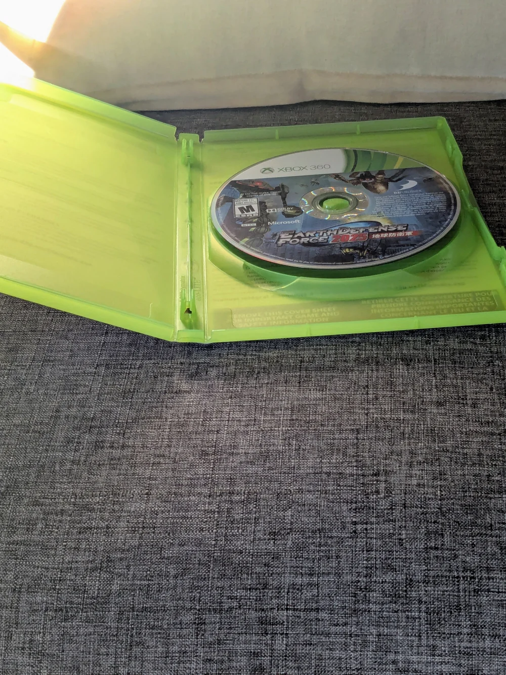 Microsoft Xbox 360 Earth Defense Force 2025 - Green Case